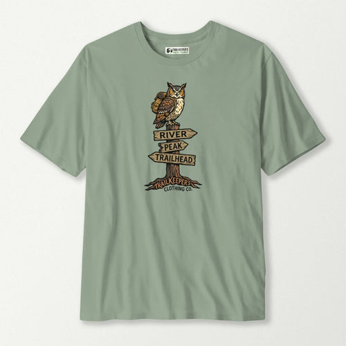 Trail Head Owl Backpacker T-Shirt