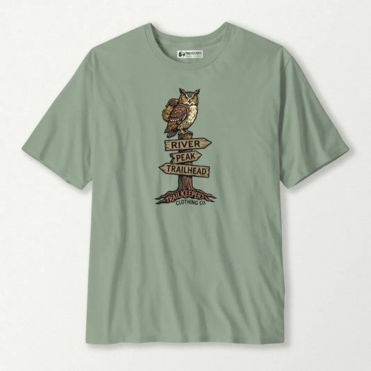 Trail Head Owl Backpacker T-Shirt
