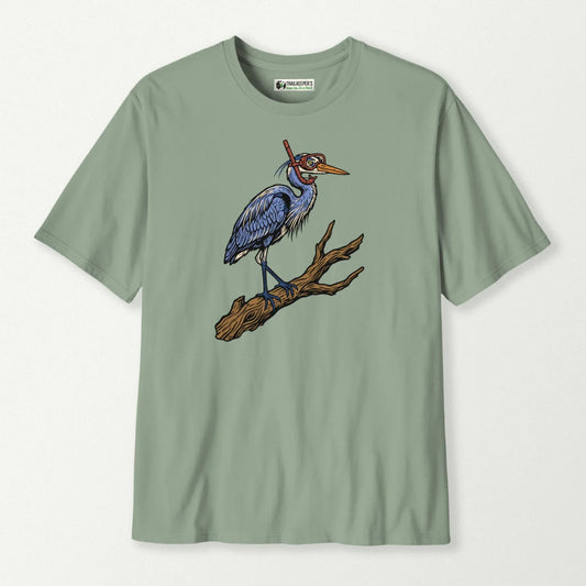 Blue Heron Snorkeling T-Shirt