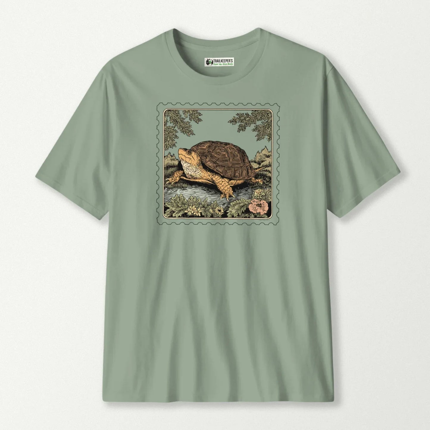 Box Turtle Stamp T-Shirt