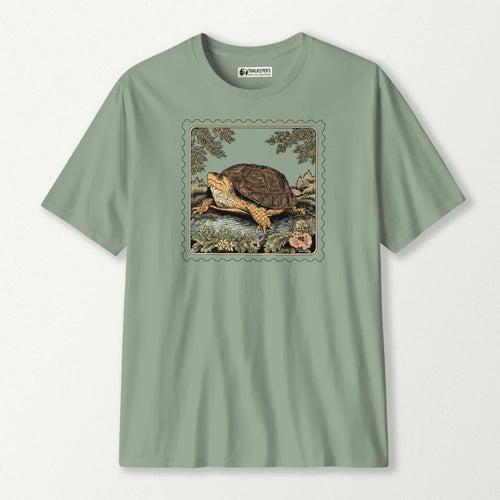 Box Turtle Stamp T-Shirt