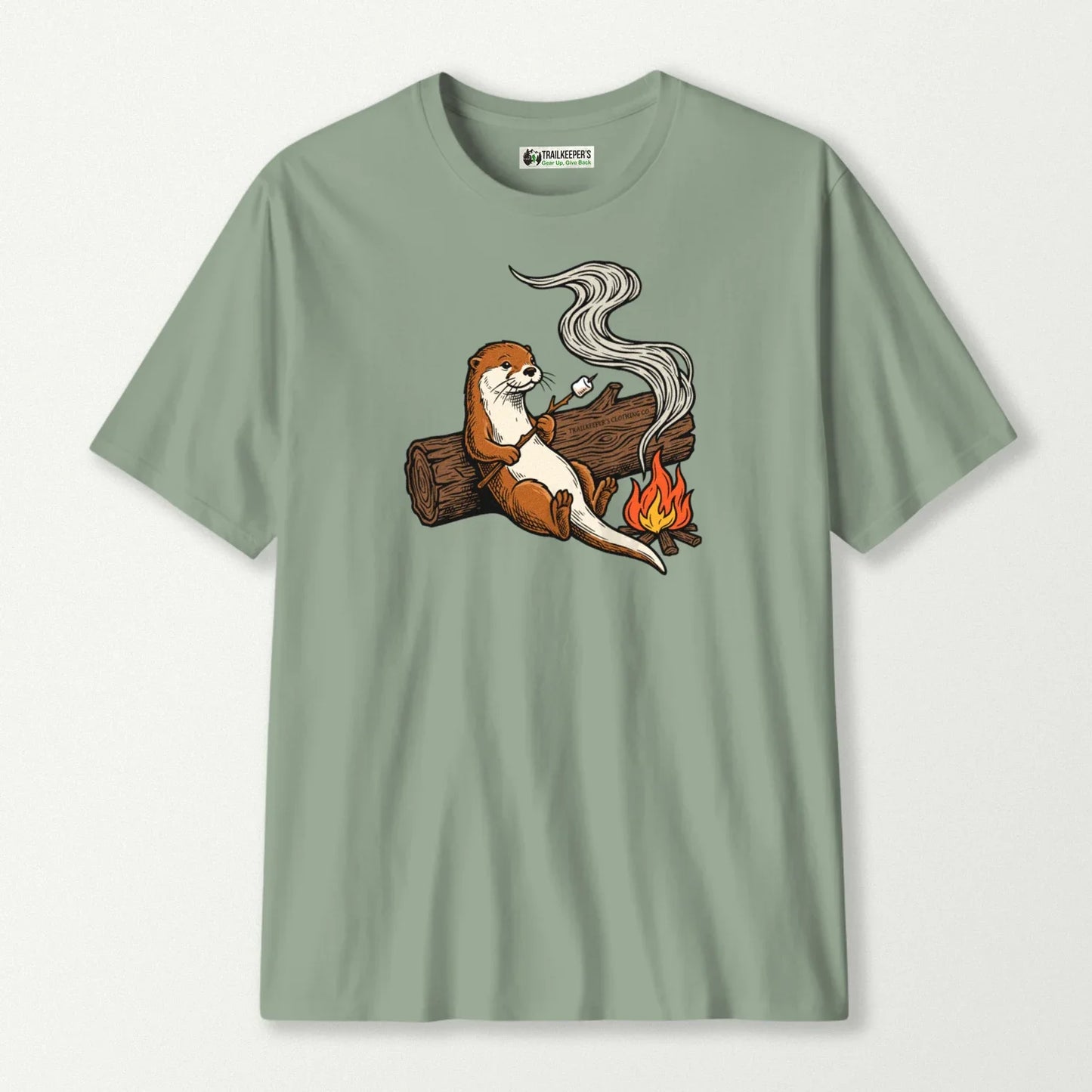 Otter Marshmallow Roaster T-Shirt
