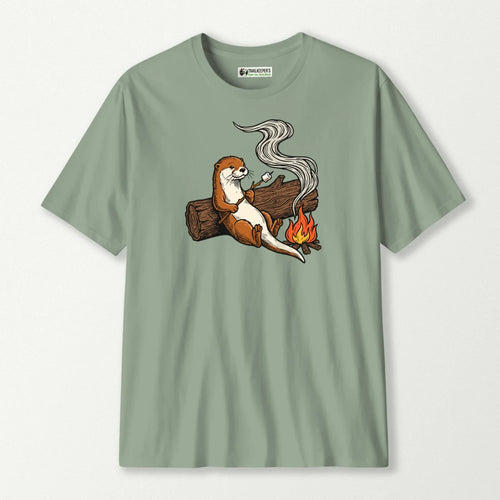 Otter Marshmallow Roaster T-Shirt