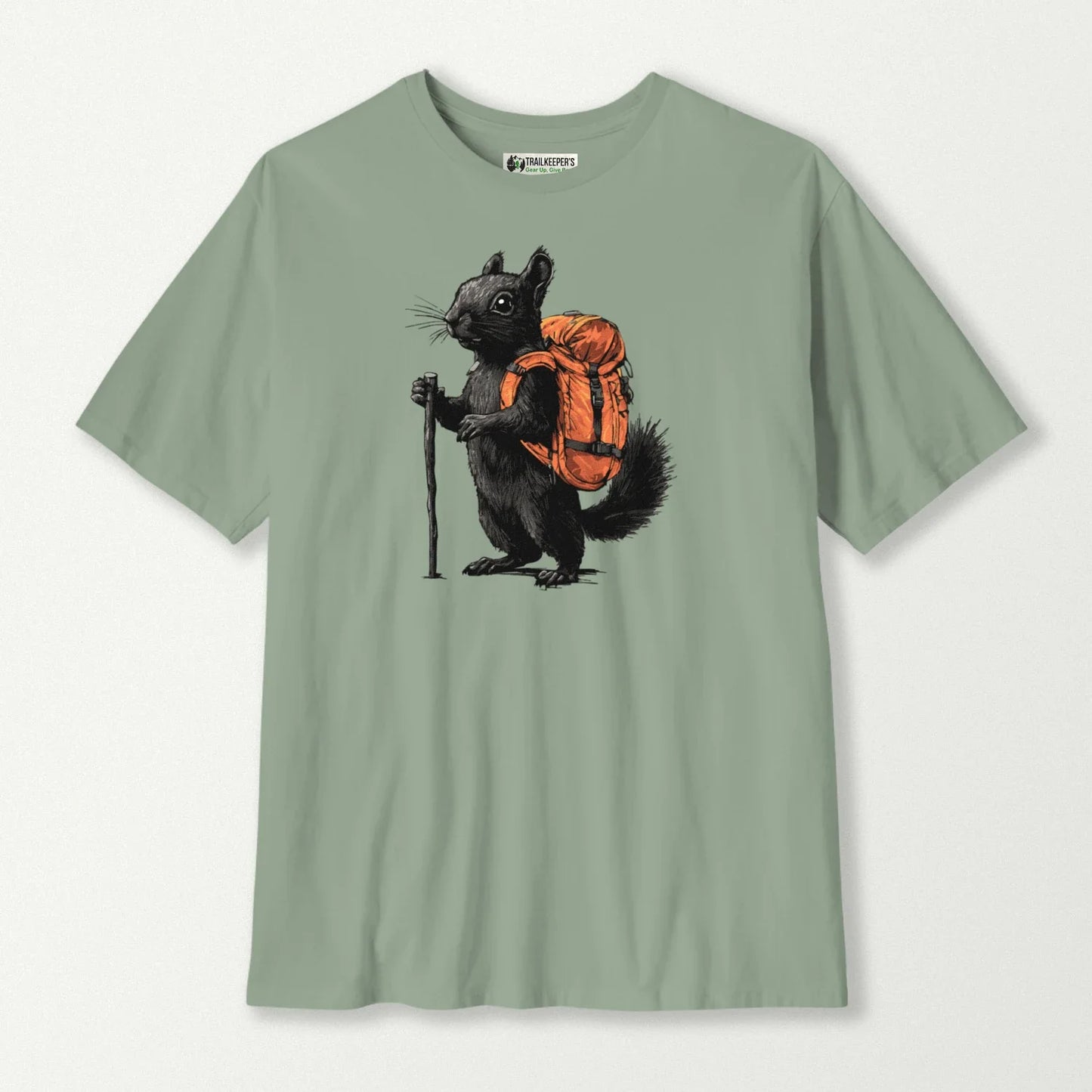 Black Squirrel Backpacker T-Shirt
