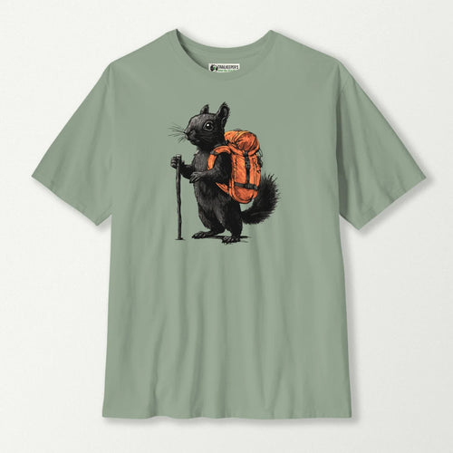 Black Squirrel Backpacker T-Shirt