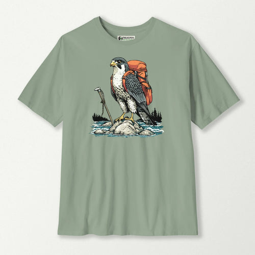 Falcon Backpacker On River T-Shirt