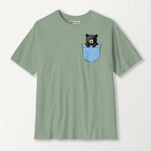 Black Bear In Pocket T-Shirt