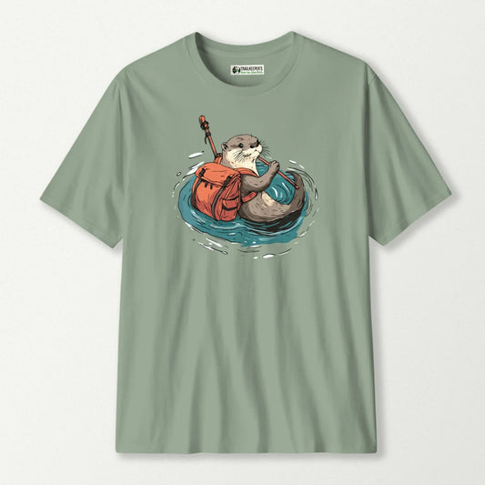Otter Backpacker Fording River T-Shirt