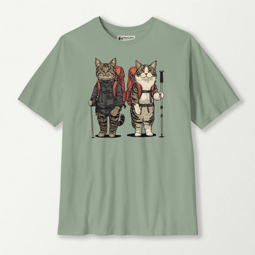 Cat Backpacker Buddies T-Shirt
