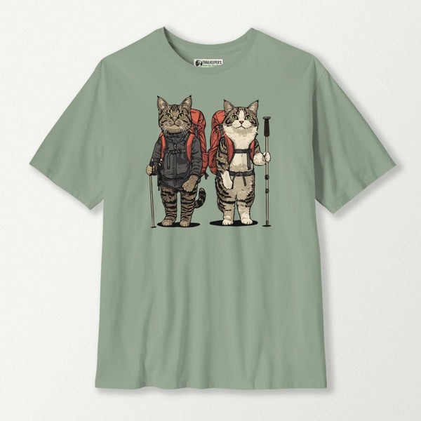 Cat Backpacker Buddies T-Shirt
