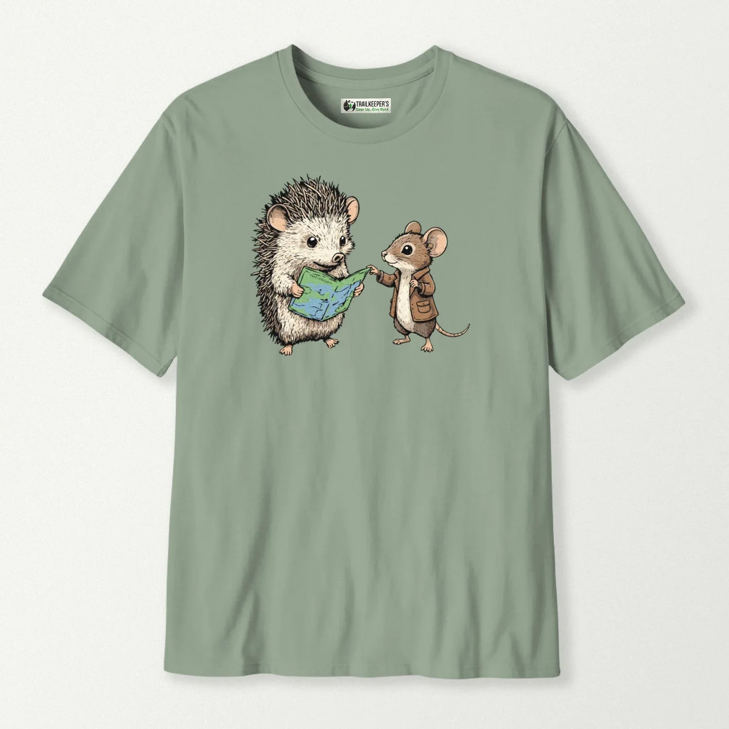 Hedgehog Navigator With Field Mouse T-Shirt